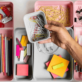 Organizador de Gavetas Mini Logic Branco 11,5cm - Ela Decora