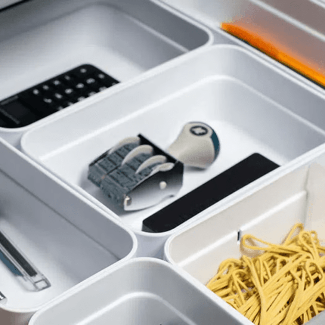 Organizador de Gavetas Mini Logic Branco 11,5cm - Ela Decora
