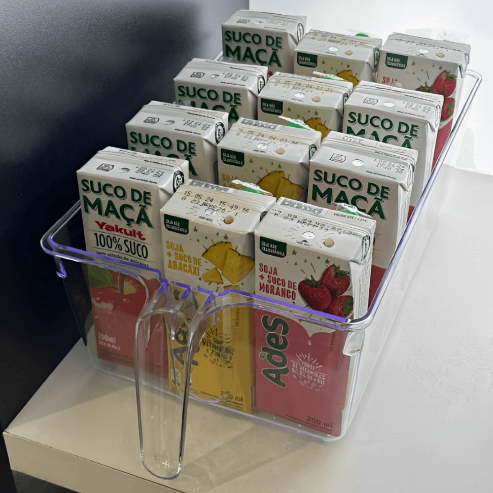 Organizador de Geladeira Retangular com Pegador 31,4cm - Ela Decora