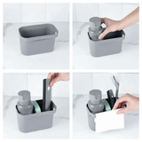 Organizador de Pia Porta Detergente Trium Max Preto Fechado - Ela Decora