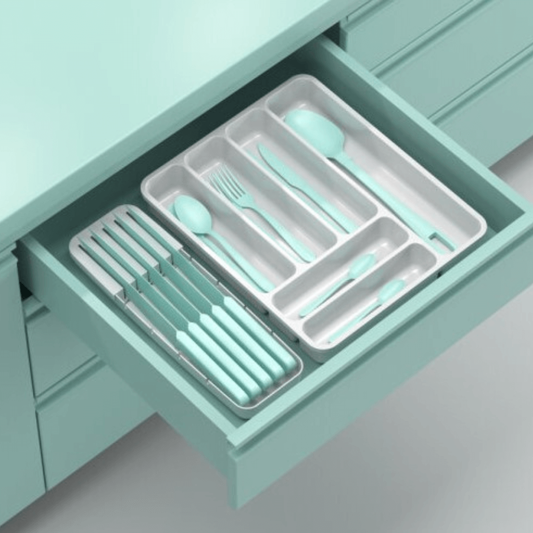 Organizador de Talheres Perfect Branco 35,9cm - Ela Decora