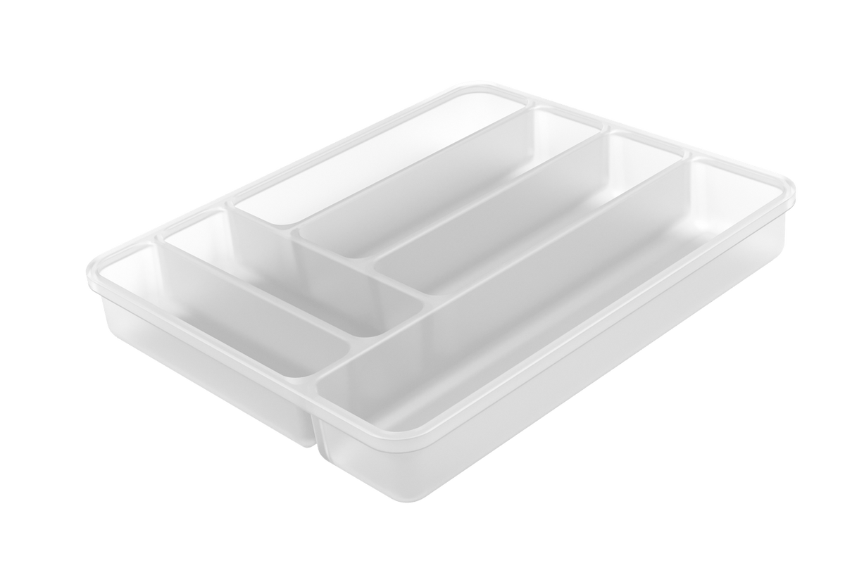 Organizador de Talheres Perfect Transparente 35,9cm - Ela Decora