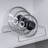 Organizador De Tampas De Panela Aço Cromado - Ela Decora