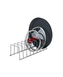 Organizador de Tampas, Formas, Travessas e Frigideiras Aço Carbono Cromado - Ela Decora