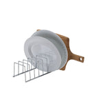 Organizador de Tampas, Formas, Travessas e Frigideiras Aço Carbono Cromado - Ela Decora