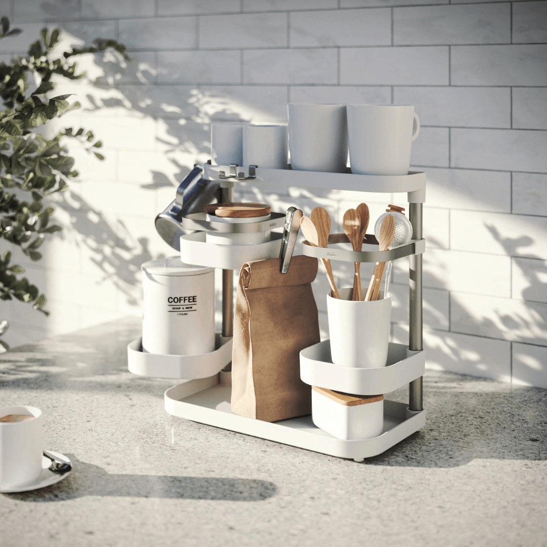 Organizador Multinível Holster Branco 51cm - Ela Decora