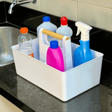 Organizador Multiuso com Alça Flow Branco 8 Litros - Ela Decora