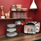 Organizador Para Armário Grande Preto - 42 cm - Ela Decora