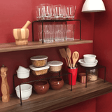 Organizador Para Armário Grande Preto - 42 cm - Ela Decora