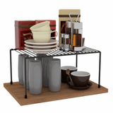 Organizador Para Armário Grande Preto - 42 cm - Ela Decora