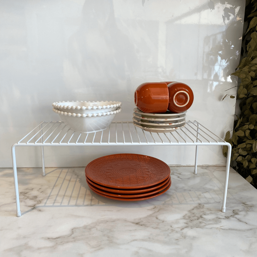 Organizador para Armário Médio Branco - 32 cm - Ela Decora