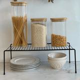 Organizador Para Armário Médio Elegance Preto - 32 cm - Ela Decora