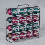 Organizador para Cápsulas de Café 3 Corações Ônix - Ela Decora