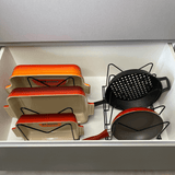 Organizador Para Formas, Tampas e Travessas Preto Fosco Linha Black - Ela Decora