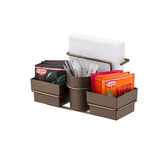 Organizador para Sachês Mexedor e Guardanapo Café - Ela Decora