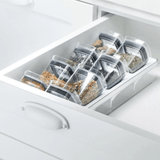 Organizador para Temperos Clear Natura 9 Peças - Ela Decora