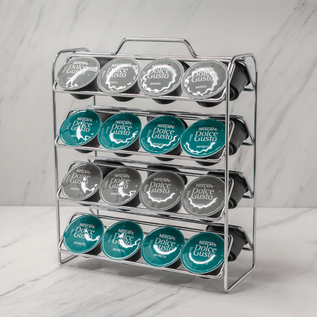 Organizador Porta Cápsulas de Café Dolce Gusto Cromado - Ela Decora