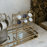Organizador Porta Cápsulas de Café Nespresso Dourado - Ela Decora