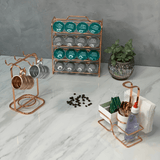 Organizador Porta Cápsulas de Café Três Corações Rose Gold - Ela Decora