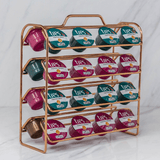 Organizador Porta Cápsulas de Café Três Corações Rose Gold - Ela Decora