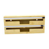Organizador Porta Rolos em Bambu 33,5cm - Ela Decora
