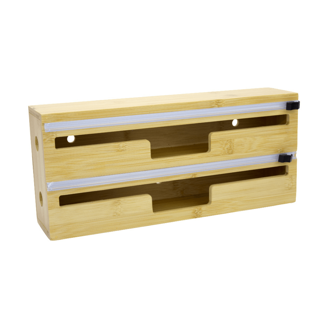 Organizador Porta Rolos em Bambu 33,5cm - Ela Decora