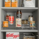 Organizador Multinivel Extensivel Clear Transparente 25cm x 29-54cm x 10,3cm