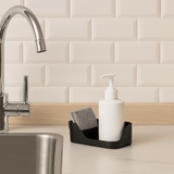 organizador de sabão e esponja para pia de cozinha lavar louça