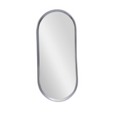 Bandeja Oval Espelhada Prata 22cm