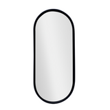 Bandeja Oval Espelhada Preta 22cm