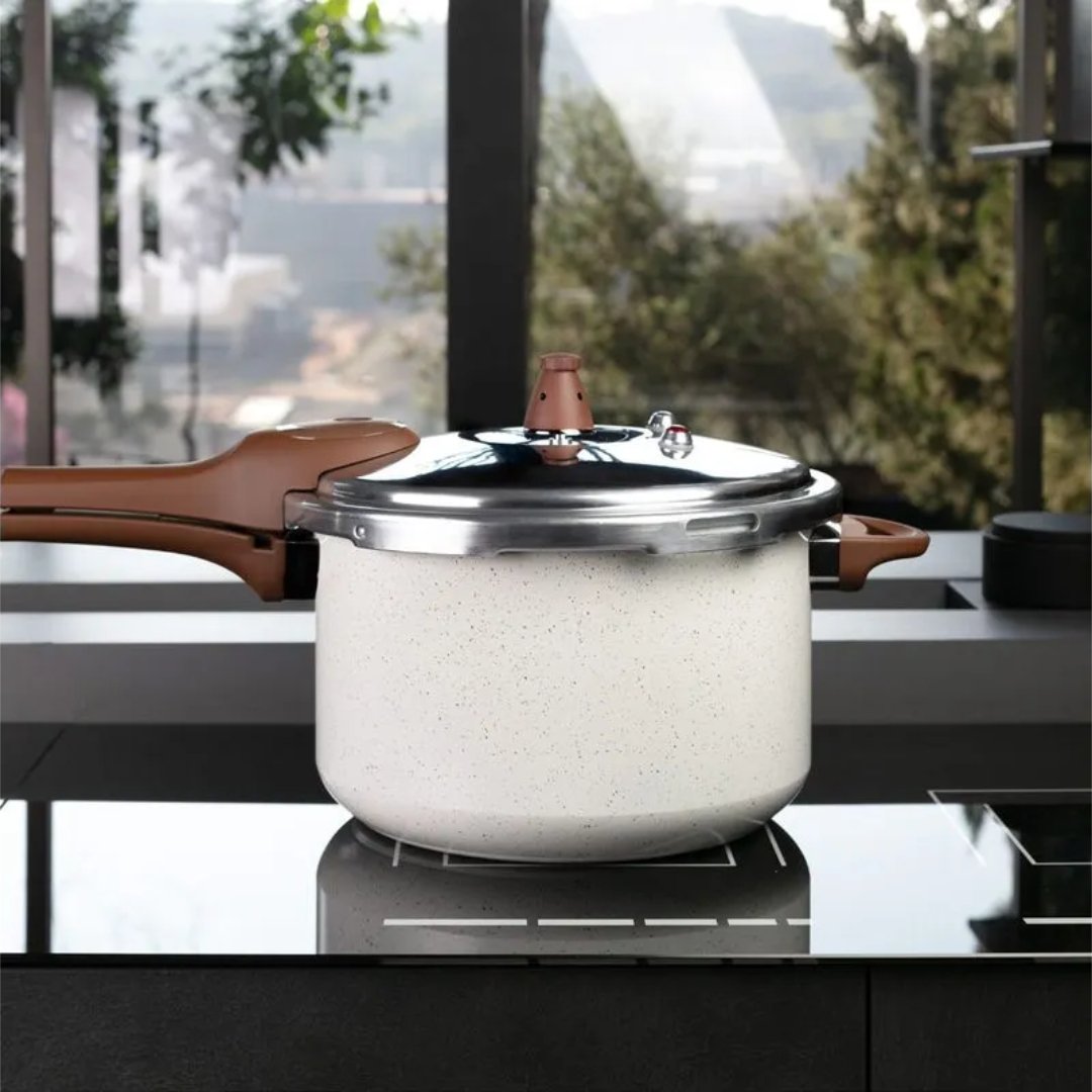 Panela de Pressão Indução Ceramic Life Vanilla 4,2 Litros - Ela Decora