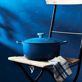 Panela Redonda Signature Azul Marseille Le Creuset - 20cm - Ela Decora