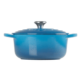 Panela Redonda Signature Azul Marseille Le Creuset - 20cm - Ela Decora
