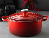 Panela Redonda Signature Vermelha 28cm Le Creuset - Ela Decora