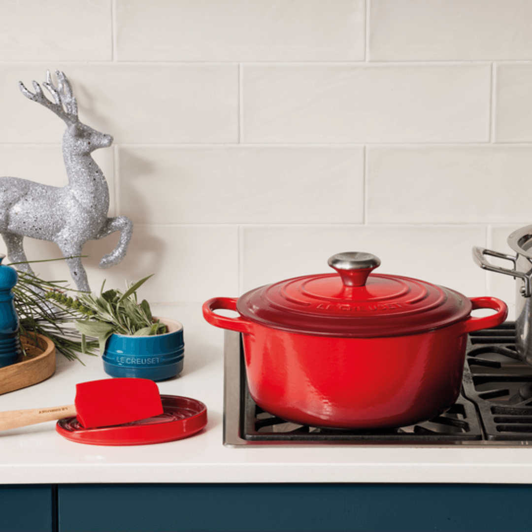 Panela Redonda Signature Vermelha 28cm Le Creuset - Ela Decora