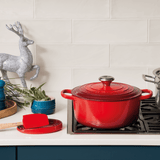 Panela Redonda Signature Vermelha 28cm Le Creuset - Ela Decora