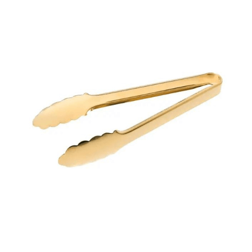 Pegador para Saladas Aço Inox Dourado 24,5cm - Ela Decora