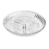 Petisqueira Com 3 Divisórias De Cristal De Chumbo - 22 cm - Ela Decora