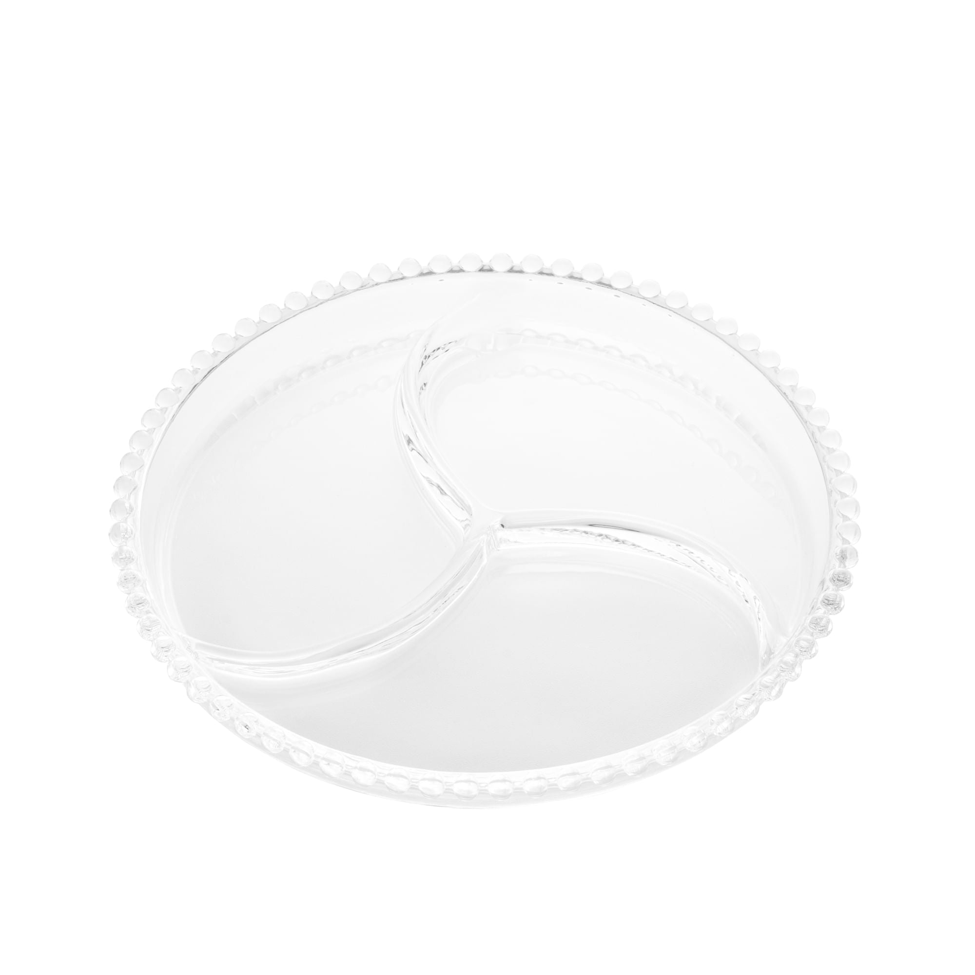 Petisqueira em Cristal de Chumbo Pearl 24cm - Ela Decora