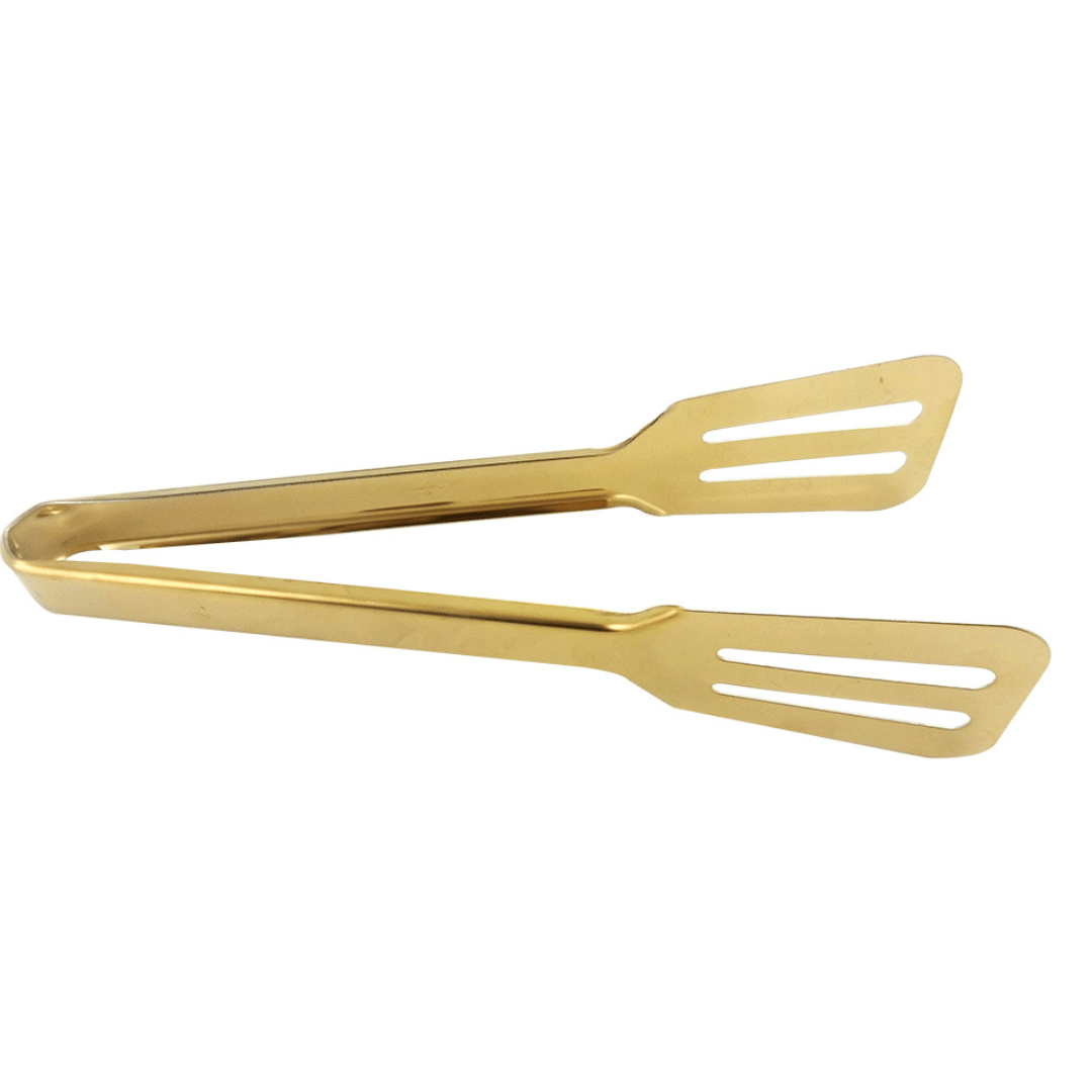 Pinça Pegador Multiuso em Inox Dourado 24cm - Ela Decora