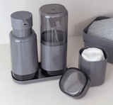 Porta Algodão Dual Chumbo - Ela Decora