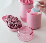 Porta Algodão Dual Rosa Quartz - Ela Decora