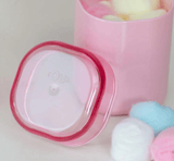 Porta Algodão Dual Rosa Quartz - Ela Decora