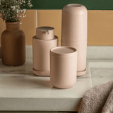 Porta Algodão e Cotonete Bold Rosa Duna 10,7cm - Ela Decora