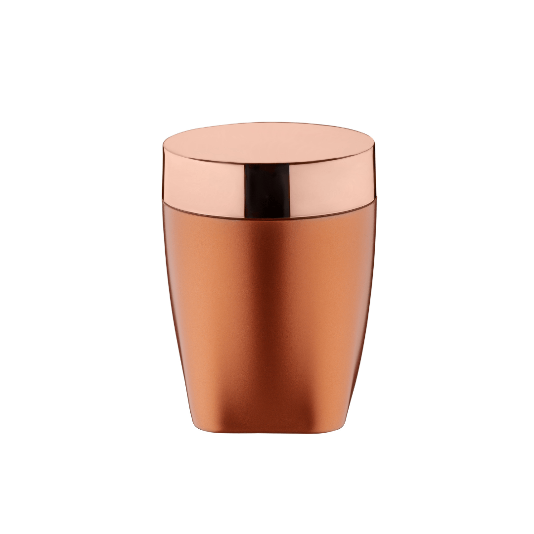 Porta Algodão e Cotonete Rose Gold 12cm - Ela Decora