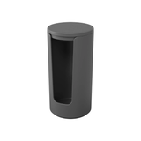 Porta Algodão em Disco Serene Chumbo - Ela Decora