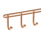 Porta Chaves 5 Ganchos Cabideiro Rose Gold - Ela Decora