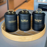 Porta Condimentos Industrial Açucar Preto - Ela Decora