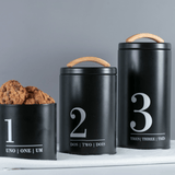 Porta Condimentos Metalla N3 Preto 1,7 Litros - Ela Decora