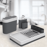 Porta Detergente Dispenser Chumbo e Cinza 500ml - Ela Decora